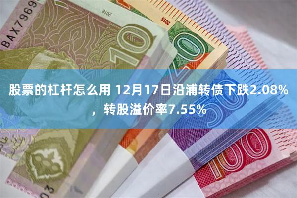 股票的杠杆怎么用 12月17日沿浦转债下跌2.08%，转股溢价率7.55%