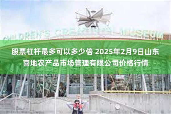 股票杠杆最多可以多少倍 2025年2月9日山东喜地农产品市场管理有限公司价格行情